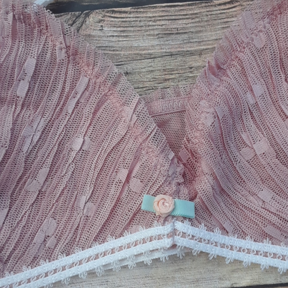 Free People Gabriella Lace Bralette Pixie Nude - Picture 7 of 12